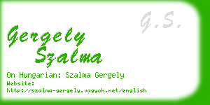 gergely szalma business card